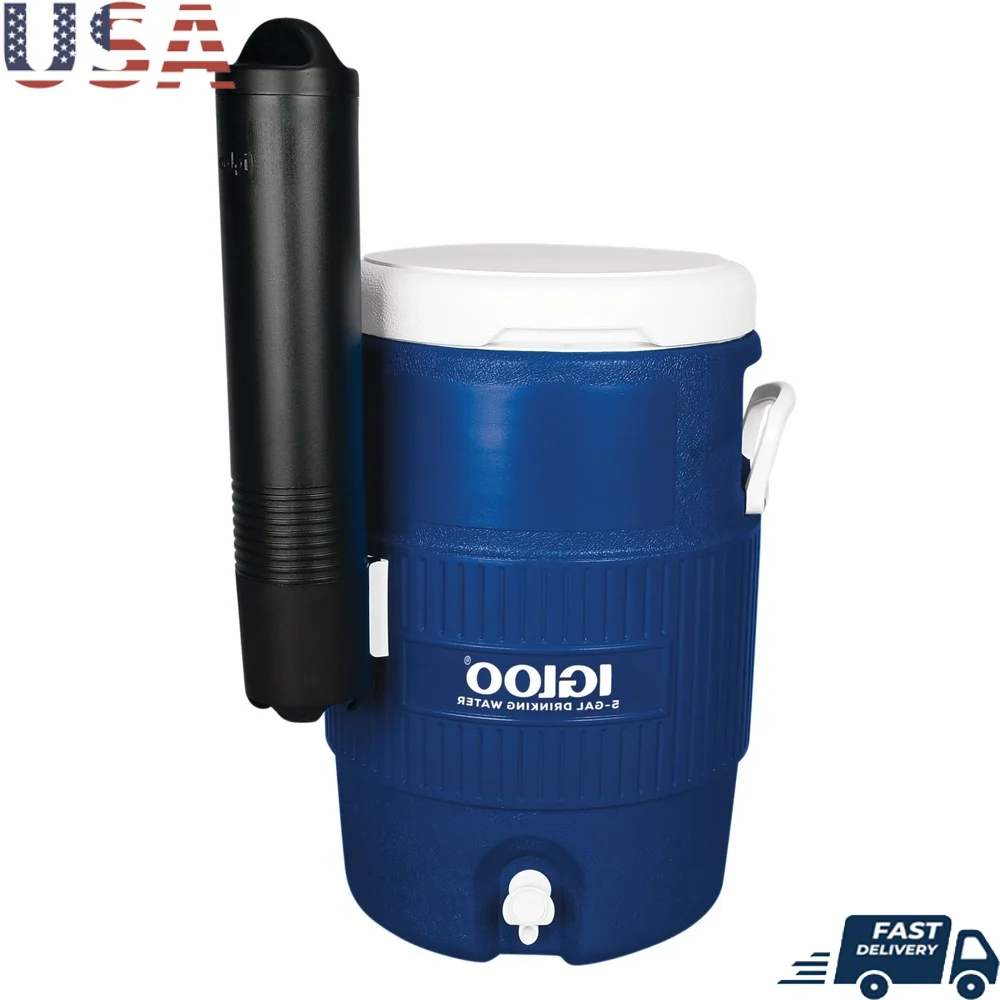 5 Gallon Heavy Duty Beverage Cooler with Cup Dispenser Ice Retention 3 Days Easy Dispensing Reinforced Handles UV Protection
5 Gallon Heavy Duty Beverage Cooler with Cup Dispenser Ice Retention 3 Days Easy Dispensing Reinforced Handles UV Protection