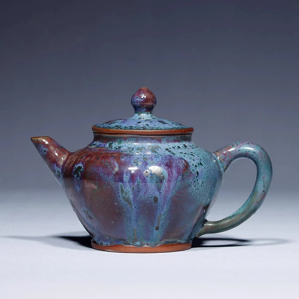 Jun porcelain Teapot General Pot Fully Handmade Original Raw Material Kiln Transformation Jun Kiln Teapot Master Wen Hong Yuan
Jun porcelain Teapot General Pot Fully Handmade Original Raw Material Kiln Transformation Jun Kiln Teapot Master Wen Hong Yuan