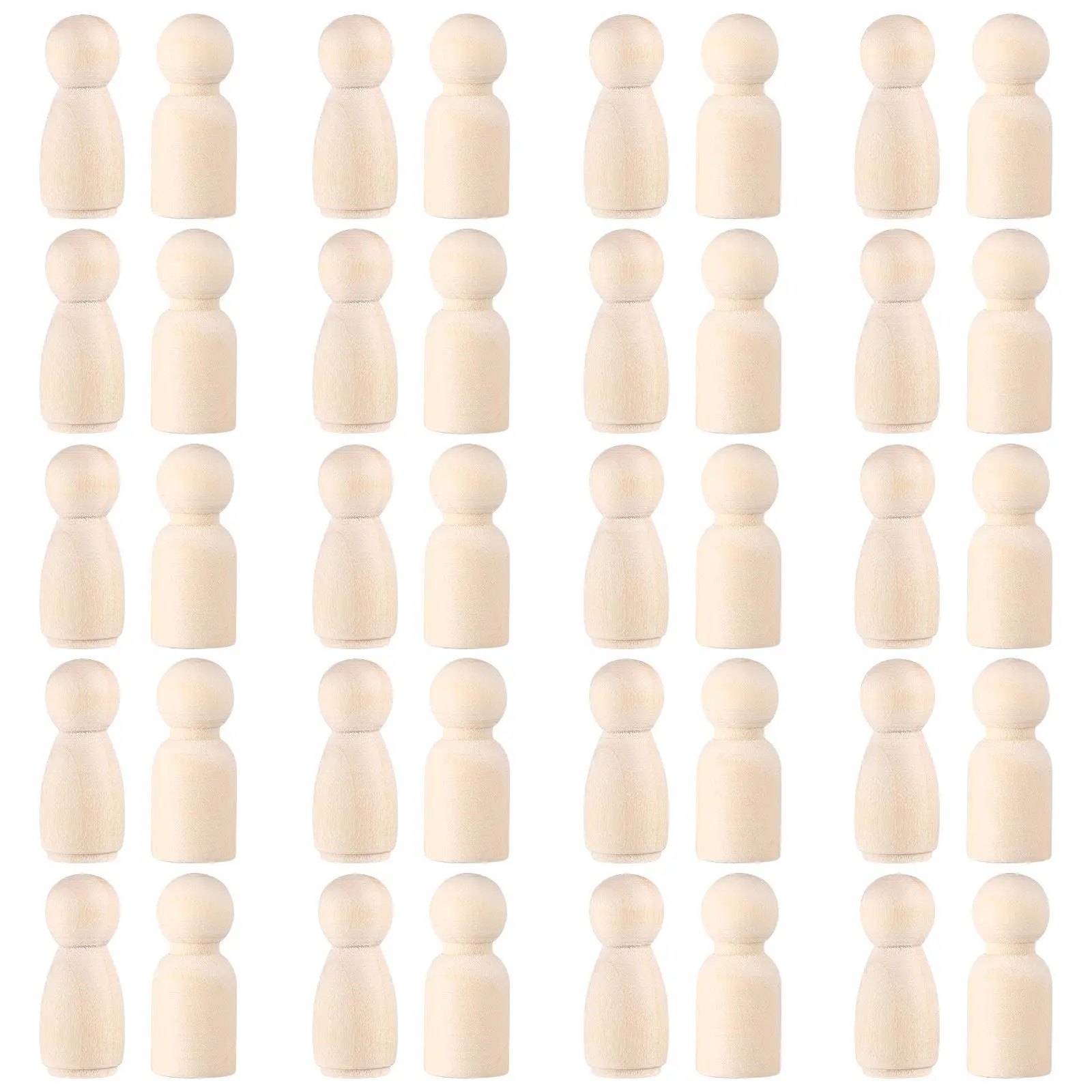 40 Pcs Peg Unfinished Crafts DIY Painting Small Figures Toy Smooth Surface Sewing Wood Crafts Accessories
40 Pcs Peg Unfinished Crafts DIY Painting Small Figures Toy Smooth Surface Sewing Wood Crafts Accessories