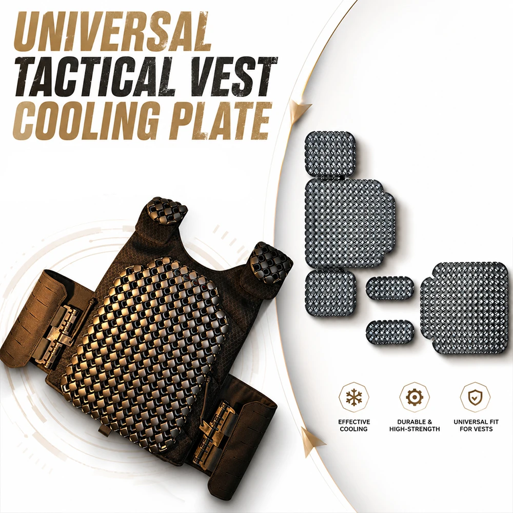 Universal Tactical Vest Cooling Plate Insert 3D Mesh Airflow Cooling Panel Sweatproof Liner Pad for Outdoor Training Climbing
Universal Tactical Vest Cooling Plate Insert 3D Mesh Airflow Cooling Panel Sweatproof Liner Pad for Outdoor Training Climbing
