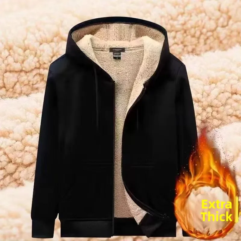 Lamb Fleece Lined Zipper Hoodie Thickened Winter Warm Loose Large Size Open Cardigan Hooded Sweatshirt Women's Korean Style
Lamb Fleece Lined Zipper Hoodie Thickened Winter Warm Loose Large Size Open Cardigan Hooded Sweatshirt Women's Korean Style