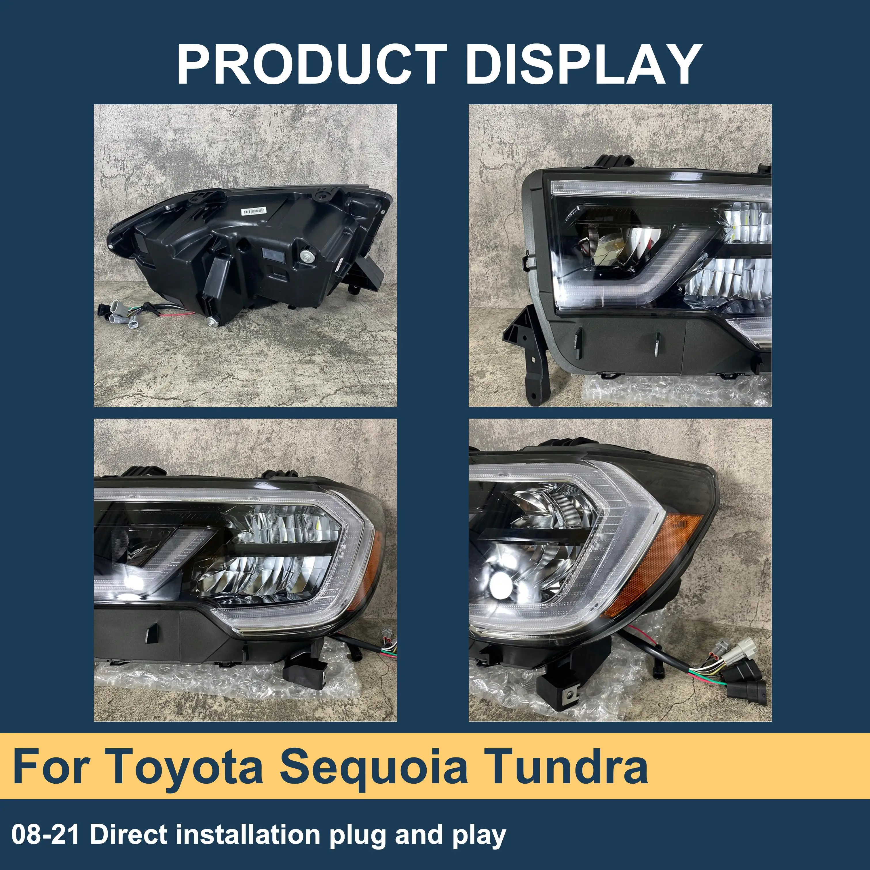 J ONE Custom Car Accessories Led Headlights For Toyota Sequoia Tundra 2008-2021 Headlamps Upgrade
J ONE Custom Car Accessories Led Headlights For Toyota Sequoia Tundra 2008-2021 Headlamps Upgrade