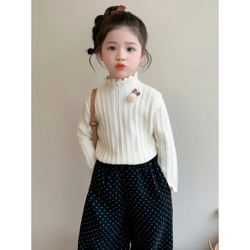 Girls' Thickened Sweater Autumn Winter Outfit2025New Stylish Knitted Sweater for Children Sweet Girl Baby Top Base Shirt
Girls' Thickened Sweater Autumn Winter Outfit2025New Stylish Knitted Sweater for Children Sweet Girl Baby Top Base Shirt
