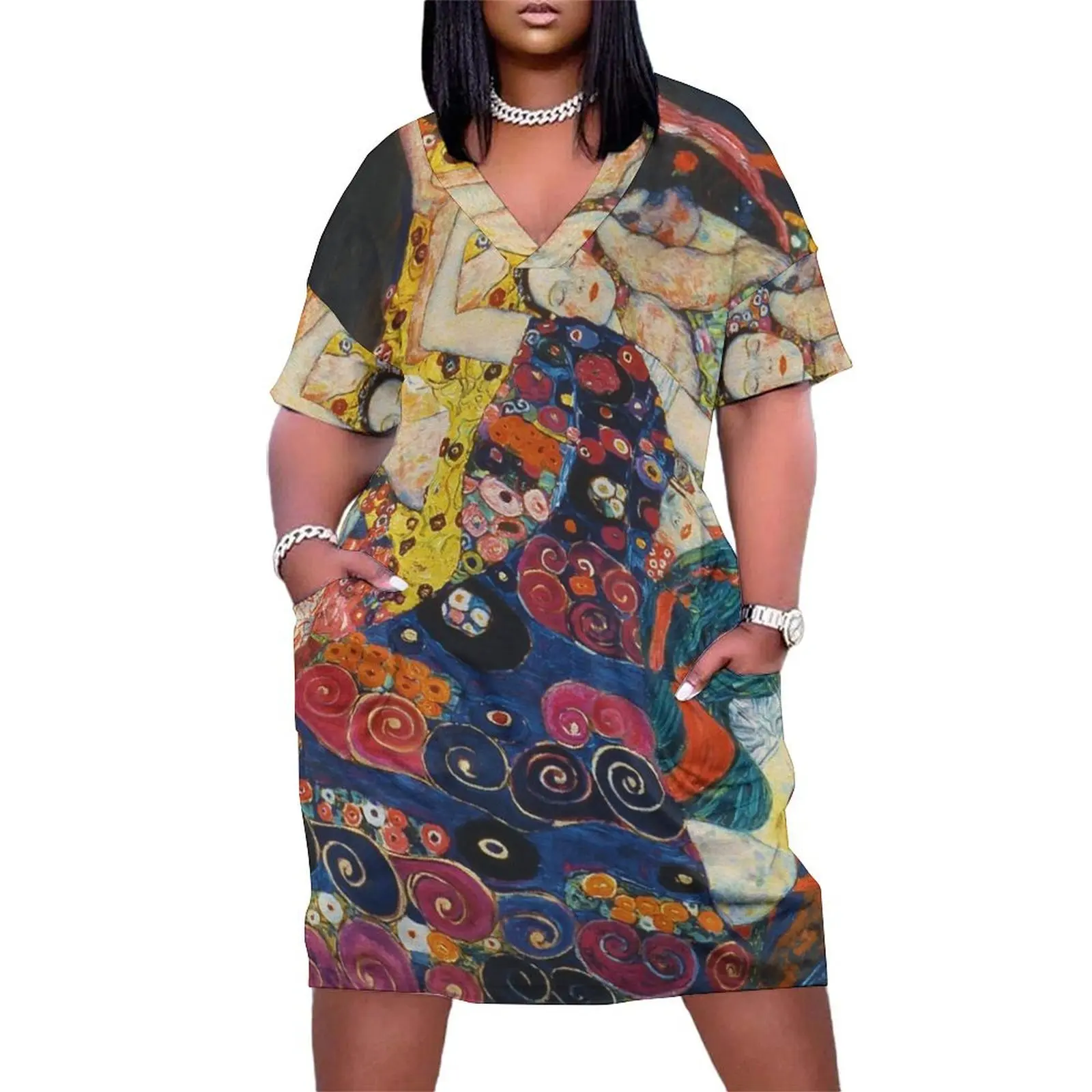 The Virgin, Gustav Klimt, 1913 Loose Pocket Dress summer dress daily wedding dresses for parties
The Virgin, Gustav Klimt, 1913 Loose Pocket Dress summer dress daily wedding dresses for parties