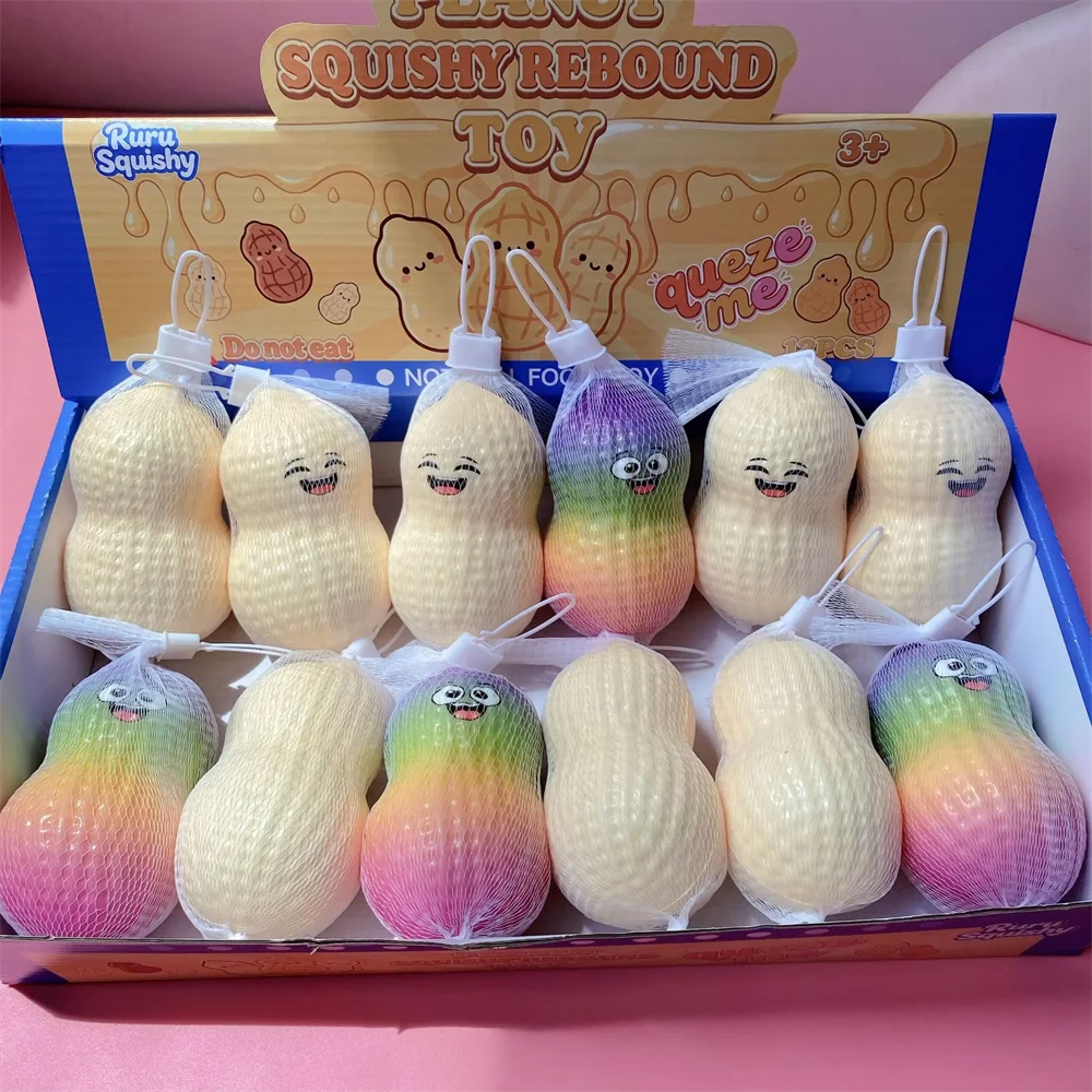 Good Luck Peanut PU Squishy Toy, Mud Texture Slow Rising Finger-Sticking Decompression Fidget for Adults, Wholesale Blind Box
Good Luck Peanut PU Squishy Toy, Mud Texture Slow Rising Finger-Sticking Decompression Fidget for Adults, Wholesale Blind Box