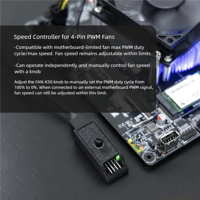PWM Speed Controller 4Pin PWM Fan Heatsink Control Switcher Replacement
PWM Speed Controller 4Pin PWM Fan Heatsink Control Switcher Replacement