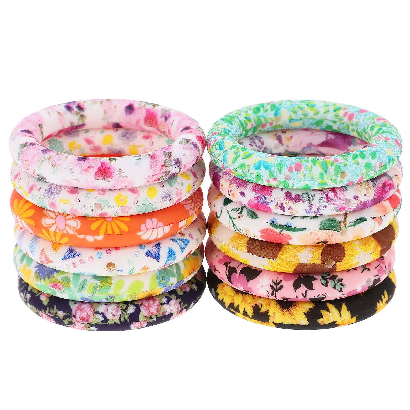 12 Pcs Silicone Bead Ring Keychain for Frame Crafts DIY Supplies Circle Multifunction Baby
12 Pcs Silicone Bead Ring Keychain for Frame Crafts DIY Supplies Circle Multifunction Baby