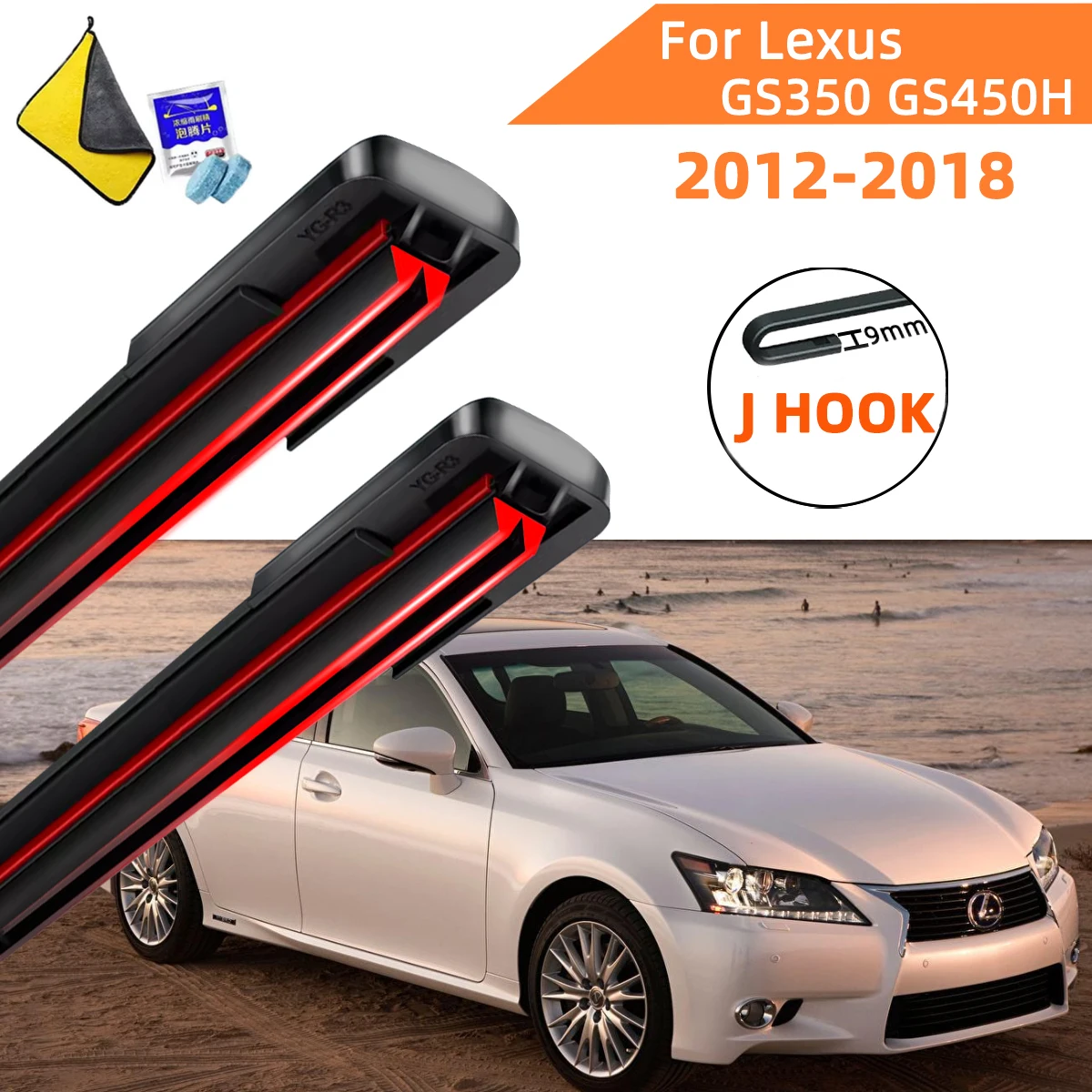 Double Rubber Car Wiper for Lexus GS350 GS450H Front Blade Brushes Cutter Automobiles Accessorie Windscreen Wiper Wear Parts
Double Rubber Car Wiper for Lexus GS350 GS450H Front Blade Brushes Cutter Automobiles Accessorie Windscreen Wiper Wear Parts