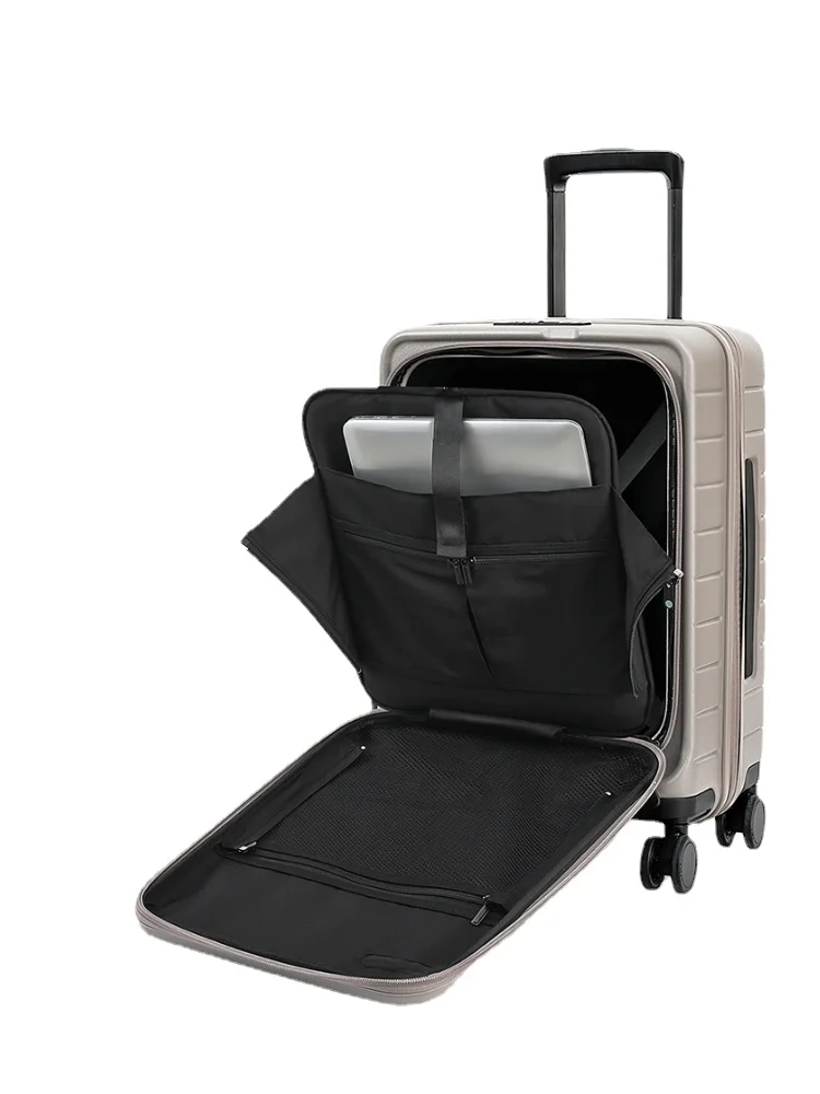 Front opening boarding suitcase for women and men 20 inch expandable travel box 28 inch durable trolley box for men with large c
Front opening boarding suitcase for women and men 20 inch expandable travel box 28 inch durable trolley box for men with large c
