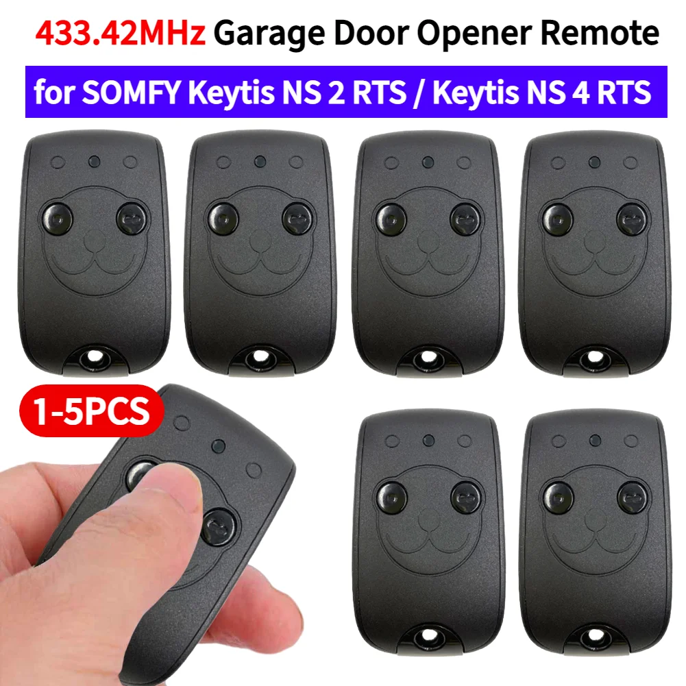 433.42MHz Cloning Remote Control Key Fob Lightweight Remote Control Duplicator for SOMFY Keytis NS 2 RTS / Keytis NS 4 RTS
433.42MHz Cloning Remote Control Key Fob Lightweight Remote Control Duplicator for SOMFY Keytis NS 2 RTS / Keytis NS 4 RTS