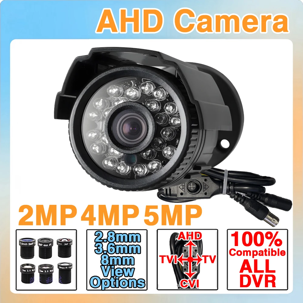 ALL DVR Compatible CVBS/TVI/CVI AHD Camera 4in1 1080P 4MP 5MP 8MP 4K Ultra HD Mini Waterproof IP66 Outdoor With Bracket OSD Menu
ALL DVR Compatible CVBS/TVI/CVI AHD Camera 4in1 1080P 4MP 5MP 8MP 4K Ultra HD Mini Waterproof IP66 Outdoor With Bracket OSD Menu