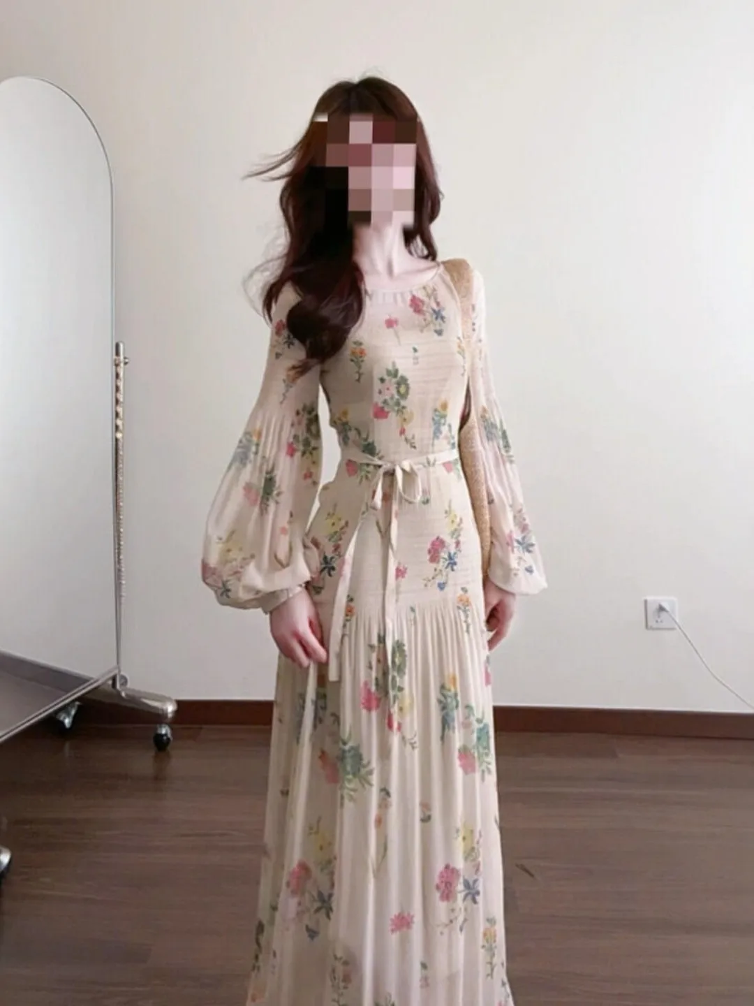 Retro Floral Print Slimming Waist Dress Beautiful Long Summer Dress Soft Polyester Fiber High Waist Gored Skirt Regular Sleeve
Retro Floral Print Slimming Waist Dress Beautiful Long Summer Dress Soft Polyester Fiber High Waist Gored Skirt Regular Sleeve
