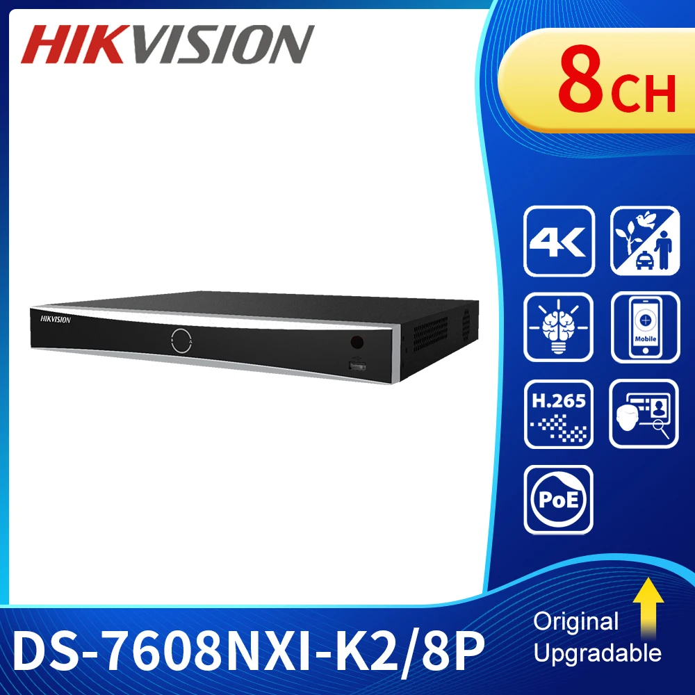  Hikvision DS-7608NXI-K2/8P DS-7616NXI-K2/16P 8CH 16CH POE AcuSense NVR Сетевой видеорегистратор 4K 2SATA
Hikvision DS-7608NXI-K2/8P DS-7616NXI-K2/16P 8CH 16CH POE AcuSense NVR Сетевой видеорегистратор 4K 2SATA