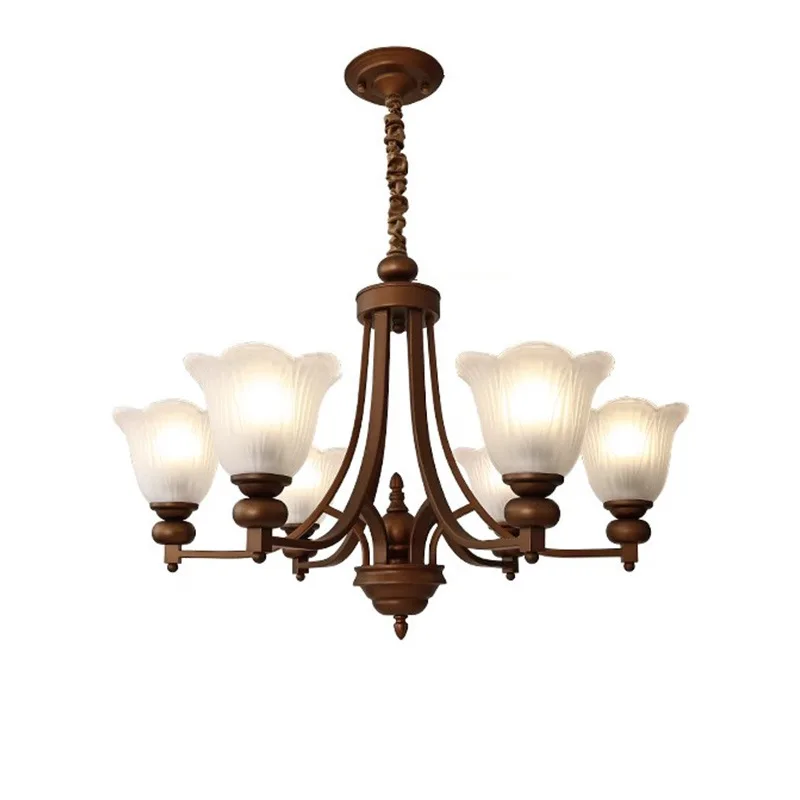 American retro living room chandelier, bedroom lamp, medieval style simple retro country glass master bedroom lamp eye
American retro living room chandelier, bedroom lamp, medieval style simple retro country glass master bedroom lamp eye