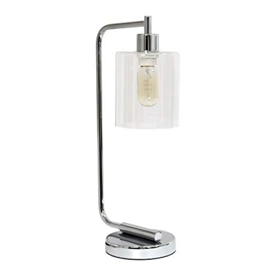 LD1036-CHR Bronson Antique Style Industrial Iron Lantern Desk Bedside Glass Shade Table Lamp
LD1036-CHR Bronson Antique Style Industrial Iron Lantern Desk Bedside Glass Shade Table Lamp