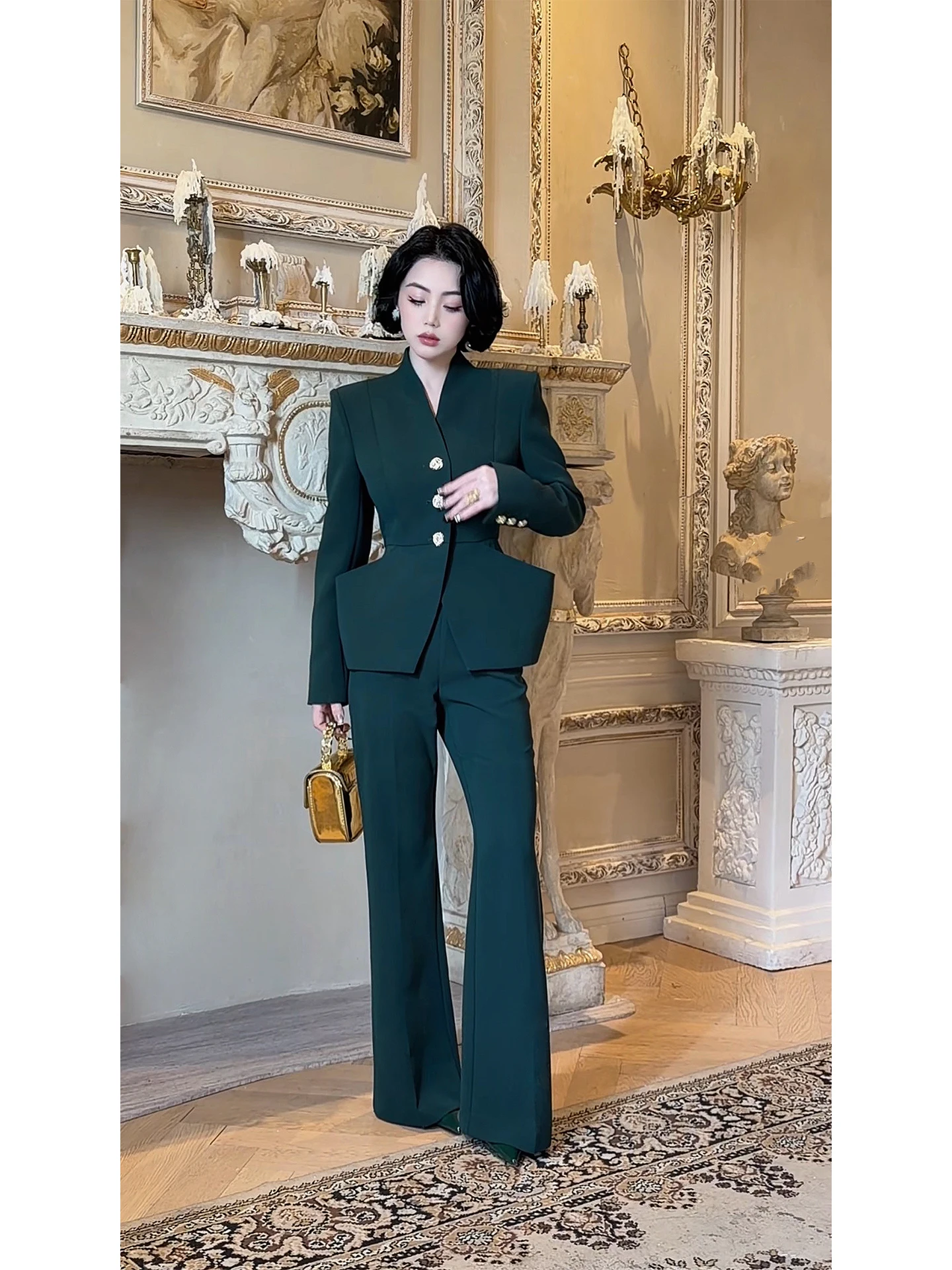 LYXJ Early Spring 2026 Buxton Moss een Faion Set Ele een Color Women's Long Sve irt And Pants Ensemble
LYXJ Early Spring 2026 Buxton Moss een Faion Set Ele een Color Women's Long Sve irt And Pants Ensemble