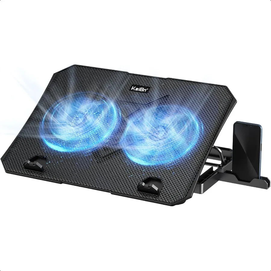 Laptop Cooling Pad Gaming Laptop Cooler 2 Fans for 1015.6 Inch Laptops 5 Height Stands 2 USB Ports S039
Laptop Cooling Pad Gaming Laptop Cooler 2 Fans for 1015.6 Inch Laptops 5 Height Stands 2 USB Ports S039