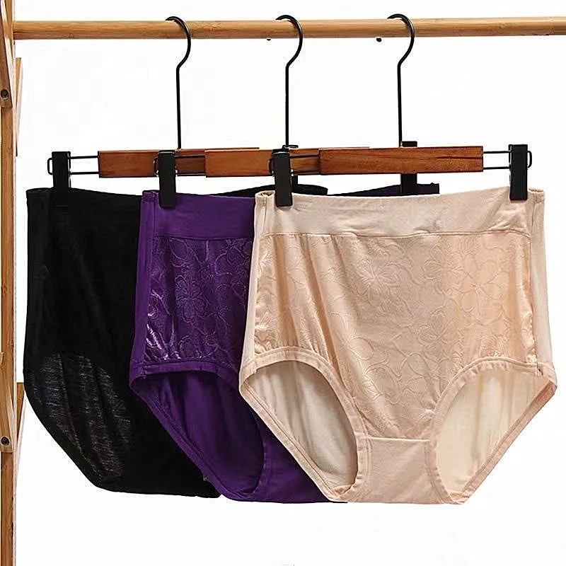 3Pcs/lot Lace Embroidered Bamboo Fiber Soft Sexy Lingerie Women Underwears High Waist Plus Size 6XL Female's Panties briefs
3Pcs/lot Lace Embroidered Bamboo Fiber Soft Sexy Lingerie Women Underwears High Waist Plus Size 6XL Female's Panties briefs