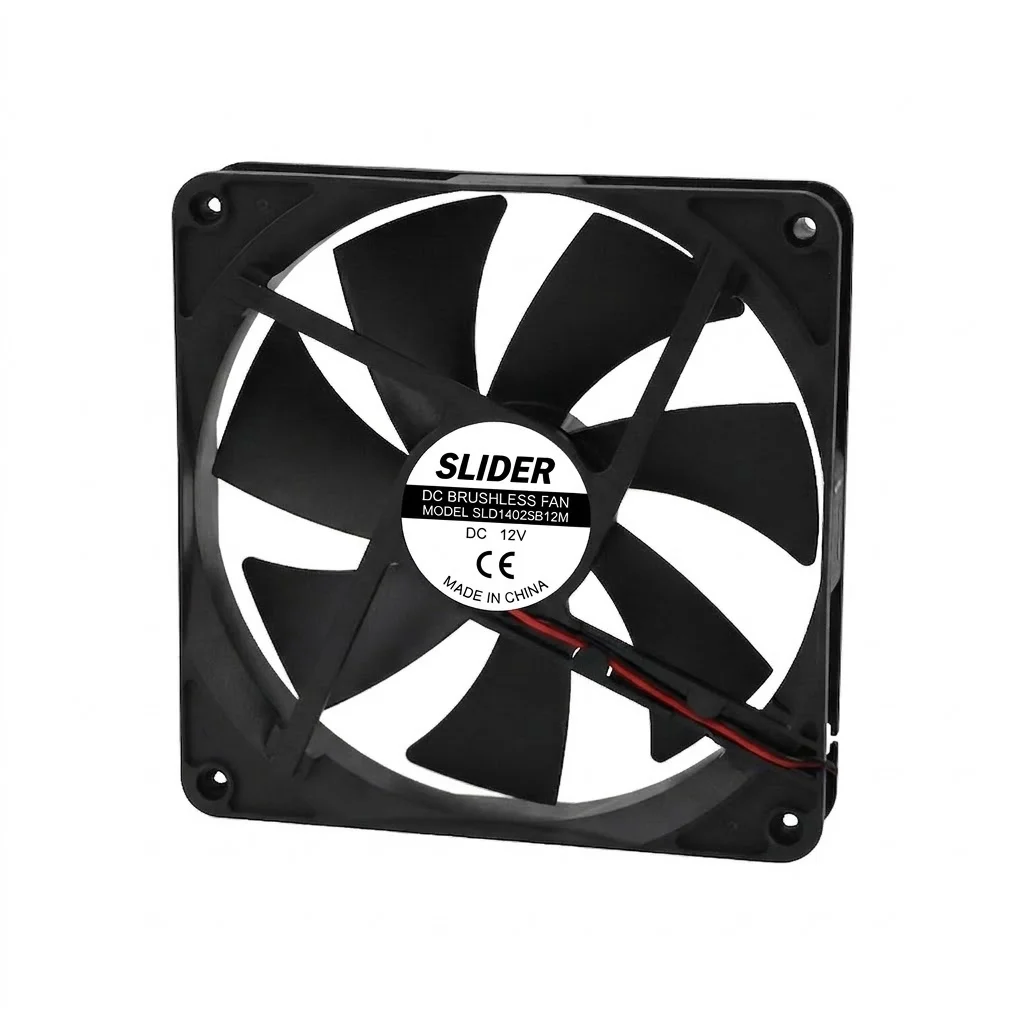 SLIDER 14025 Fan DC 5V 12V 24V 140x140x25mm Dual Ball Bearing Brushless PC Case Power Supply Cooler
SLIDER 14025 Fan DC 5V 12V 24V 140x140x25mm Dual Ball Bearing Brushless PC Case Power Supply Cooler