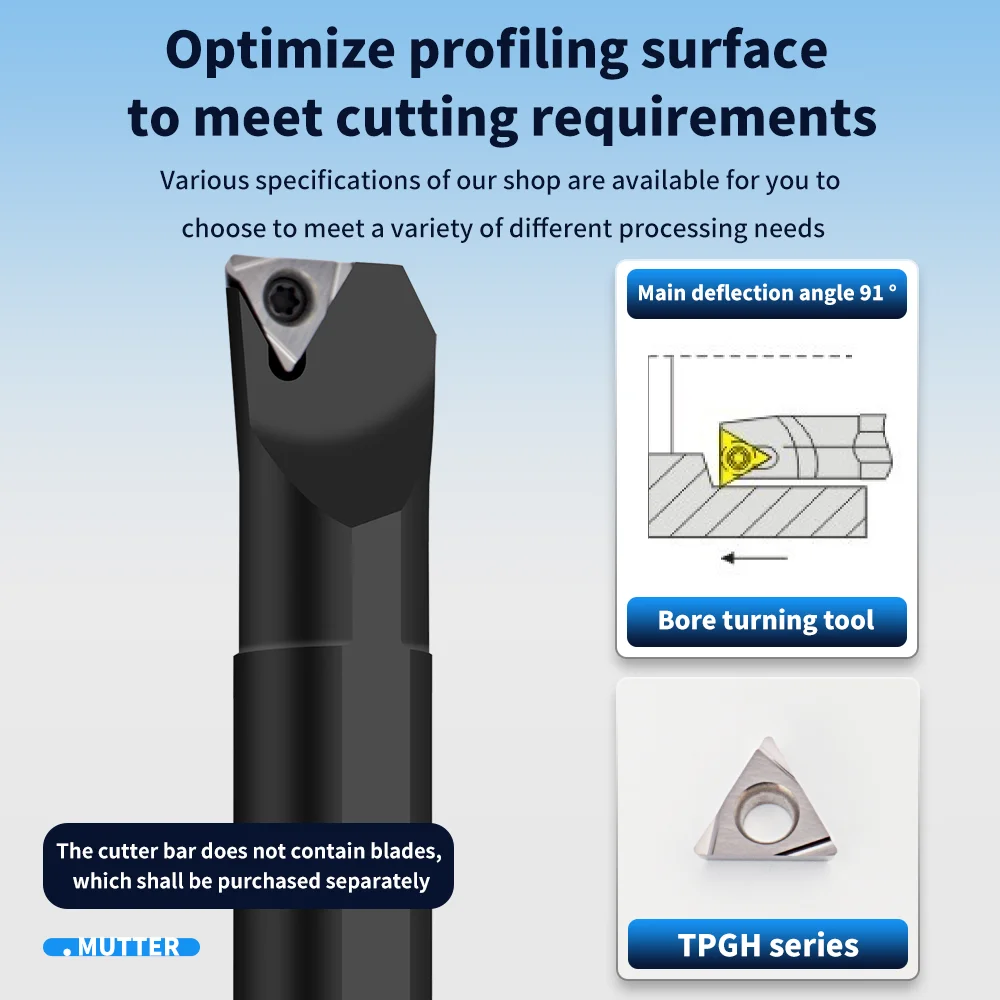 S10K-STFCR11 S12M-STFCR11 S16Q-STFCR11 Internal Turning Tool Holder TCMT11 Inserts S20R-STFCR11 Lathe Bar CNC Cutting Tools Set
S10K-STFCR11 S12M-STFCR11 S16Q-STFCR11 Internal Turning Tool Holder TCMT11 Inserts S20R-STFCR11 Lathe Bar CNC Cutting Tools Set