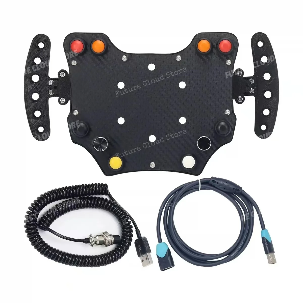 Racing hub steering wheel instrument button box center console paddle shift emulator gaming equipment
Racing hub steering wheel instrument button box center console paddle shift emulator gaming equipment