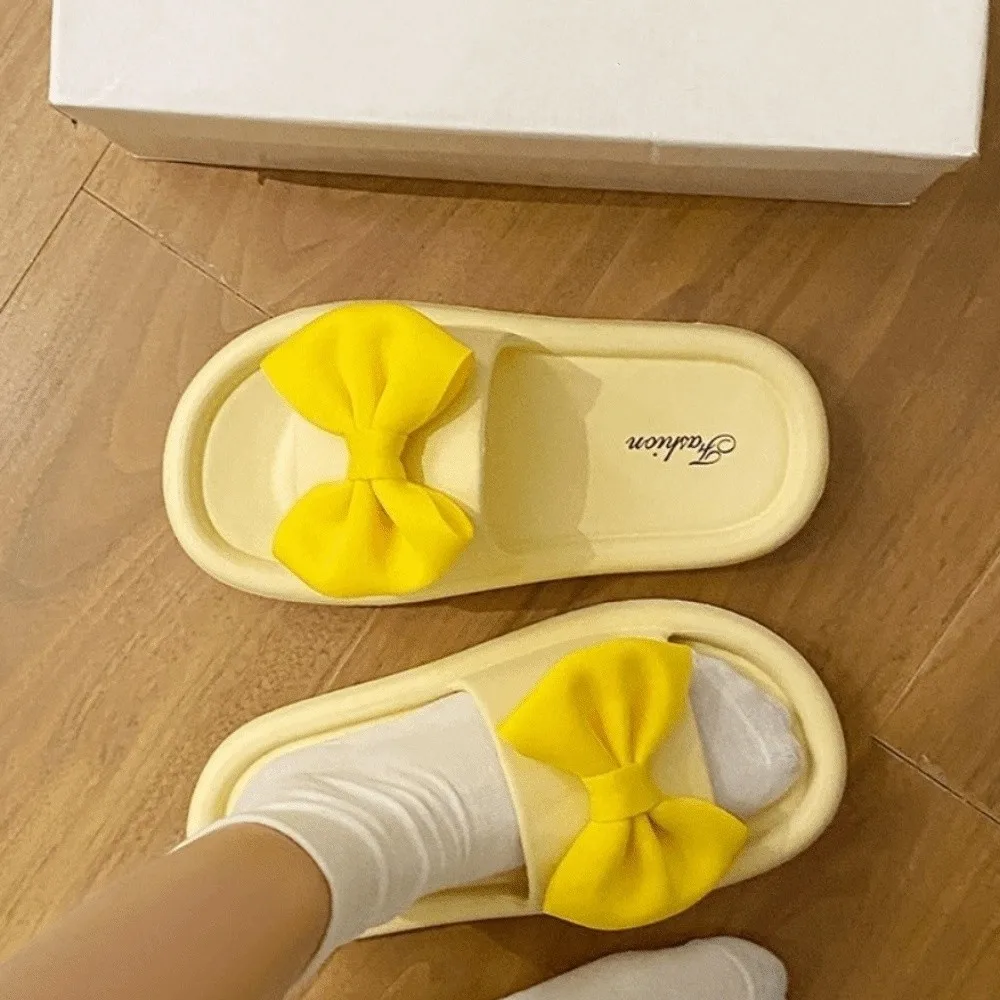 Korean Ins Style Cartoon Bow Slippers Platform 3D Bowknot Slides Sandals Anti Slip EVA Thick Soled Slippers Bathroom
Korean Ins Style Cartoon Bow Slippers Platform 3D Bowknot Slides Sandals Anti Slip EVA Thick Soled Slippers Bathroom