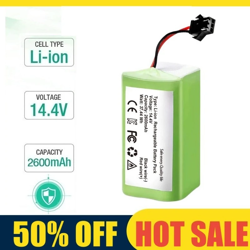 High Capacity 14.4V 3500mAh Li-ion Battery for Ecovacs Mocha Series 990 1090 Tesvor X500 Vacuum
High Capacity 14.4V 3500mAh Li-ion Battery for Ecovacs Mocha Series 990 1090 Tesvor X500 Vacuum
