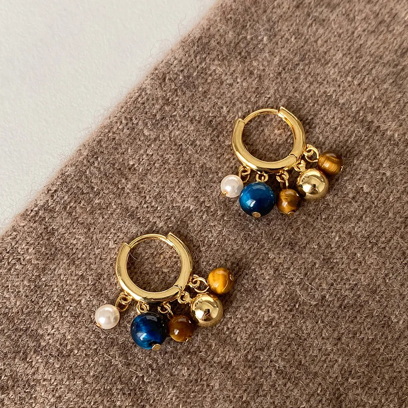 Vintage Natural Stone Colored Round Beads Pendant Gold Color Earrings for Women 2026 Trendy Jewelry Unique Ear Accessories Gift
Vintage Natural Stone Colored Round Beads Pendant Gold Color Earrings for Women 2026 Trendy Jewelry Unique Ear Accessories Gift