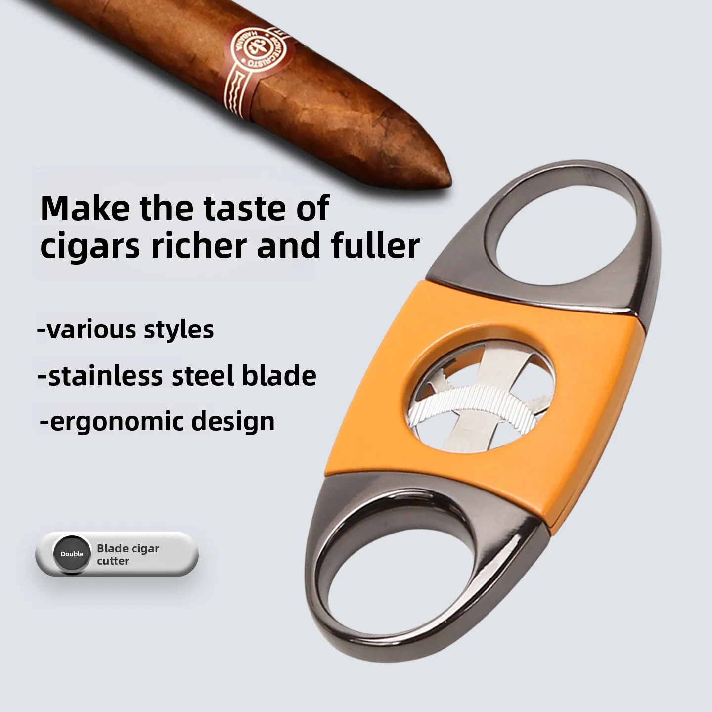 Ножницы для сигар из нержавеющей стали с лезвием, легкие, со встроенным держателем, острые, гладкие, аксессуары для сигар
Ножницы для сигар из нержавеющей стали с лезвием, легкие, со встроенным держателем, острые, гладкие, аксессуары для сигар