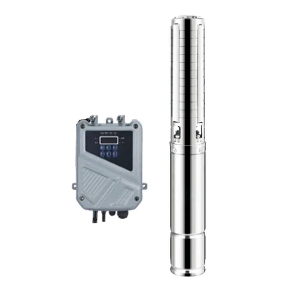 Submerged Solar Pump for Deep Well with MPPT Controller Flow Rate 4000L Per Hour Solar Pump for Artesian Well 400W 600W
Submerged Solar Pump for Deep Well with MPPT Controller Flow Rate 4000L Per Hour Solar Pump for Artesian Well 400W 600W