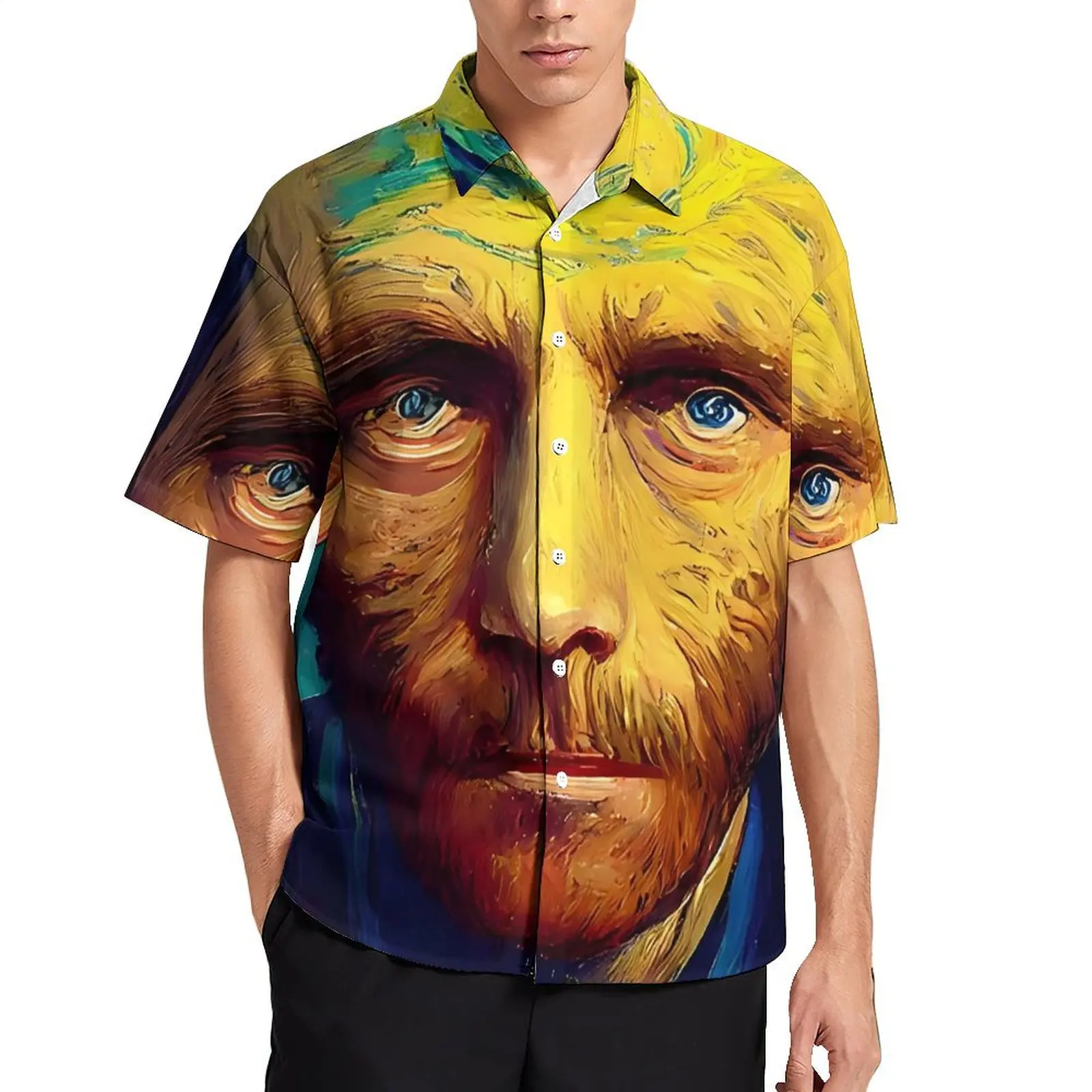 Иллюстрации, вдохновленные Ван Гогом, пляжная рубашка, мужские элегантные повседневные рубашки, гавайская уличная одежда с короткими рукавами, блузки больших размеров
Иллюстрации, вдохновленные Ван Гогом, пляжная рубашка, мужские элегантные повседневные рубашки, гавайская уличная одежда с короткими рукавами, блузки больших размеров