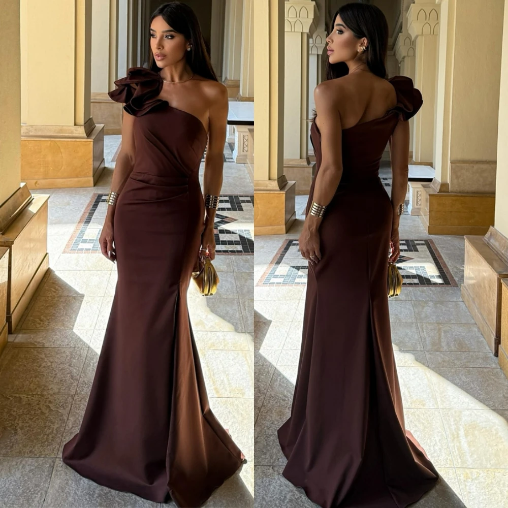 Customized Elegant Jersey One Shoulder Evening Dress Classic Mermaid Prom Dresses Fashion Sweep Train Special Occasion Gowns
Customized Elegant Jersey One Shoulder Evening Dress Classic Mermaid Prom Dresses Fashion Sweep Train Special Occasion Gowns