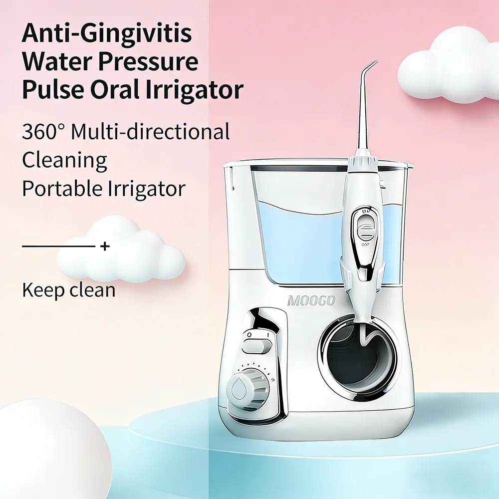 Электрический ирригатор для полости рта, 10 режимов, емкость 800 мл, 5 насадок, водоструйный очиститель зубов, спа-инструмент
Электрический ирригатор для полости рта, 10 режимов, емкость 800 мл, 5 насадок, водоструйный очиститель зубов, спа-инструмент