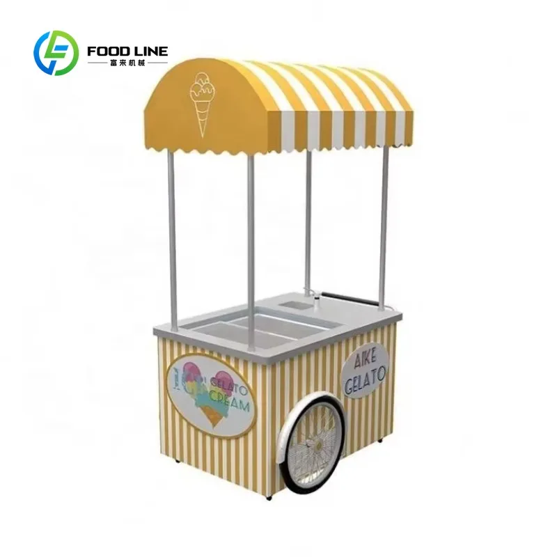 Customized Stainless Steel Push Mobile Ice Cream Delivery Bicycle Vending Espresso Cart Frozen Beverage Kiosk Retail Industries
Customized Stainless Steel Push Mobile Ice Cream Delivery Bicycle Vending Espresso Cart Frozen Beverage Kiosk Retail Industries