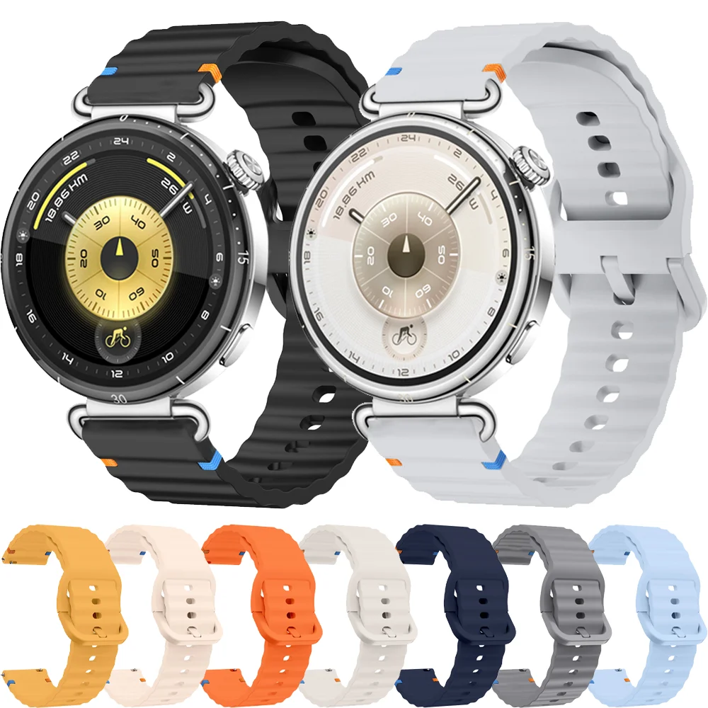 18/20/22mm Wave Silicone Strap For Huawei Watch GT6-5-4 41mm 5 GT5 Pro 42mm Sports Bracelet Wristband For Xiaomi Watch S4 41mm
18/20/22mm Wave Silicone Strap For Huawei Watch GT6-5-4 41mm 5 GT5 Pro 42mm Sports Bracelet Wristband For Xiaomi Watch S4 41mm