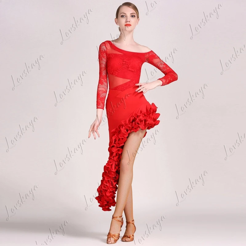 Женский костюм для латинских танцев с длинными рукавами, сценическое платье для взрослых, элегантная танцевальная одежда для взрослых женщин
Женский костюм для латинских танцев с длинными рукавами, сценическое платье для взрослых, элегантная танцевальная одежда для взрослых женщин