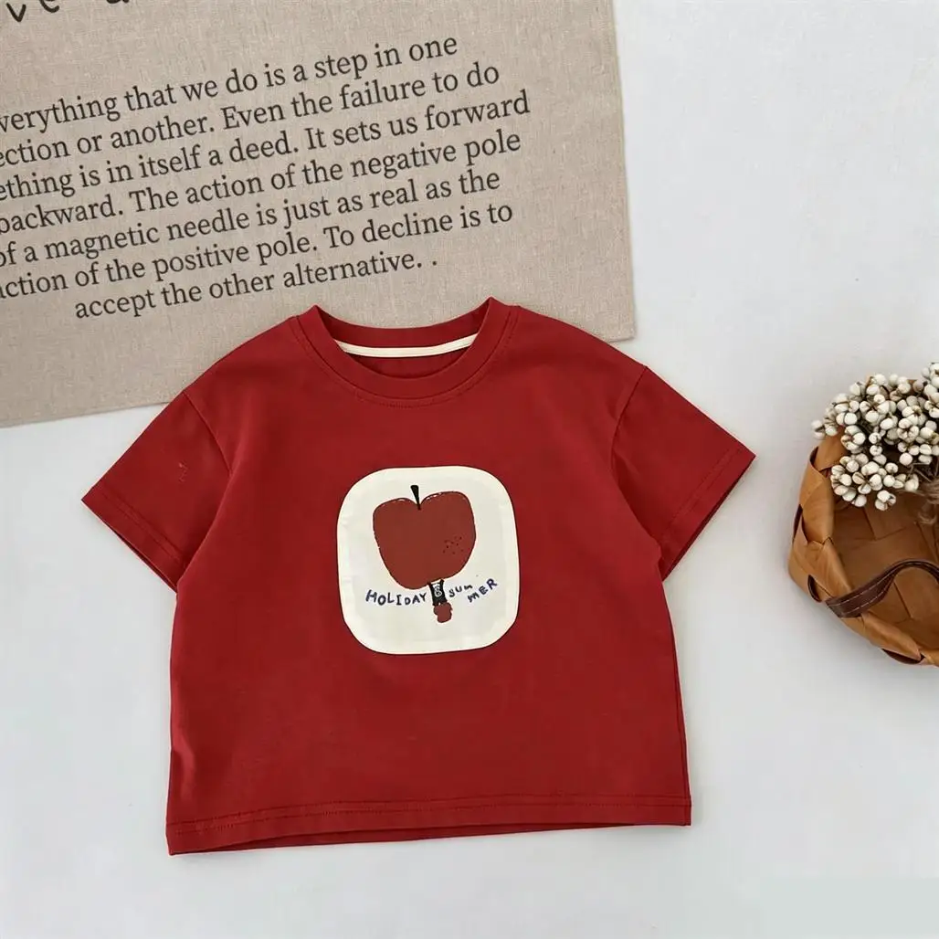 Round Neck Pullovers Solid Color Versatile Base Shirt Loose Casual Summer Clothes For Boys Child Thin Cotton Fashion Tshirt
Round Neck Pullovers Solid Color Versatile Base Shirt Loose Casual Summer Clothes For Boys Child Thin Cotton Fashion Tshirt