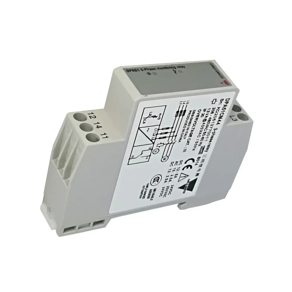 2026 In stock 3-Phase Monitoring Relay Original DPA51CM44 for Mounting on DIN-Rail
2026 In stock 3-Phase Monitoring Relay Original DPA51CM44 for Mounting on DIN-Rail