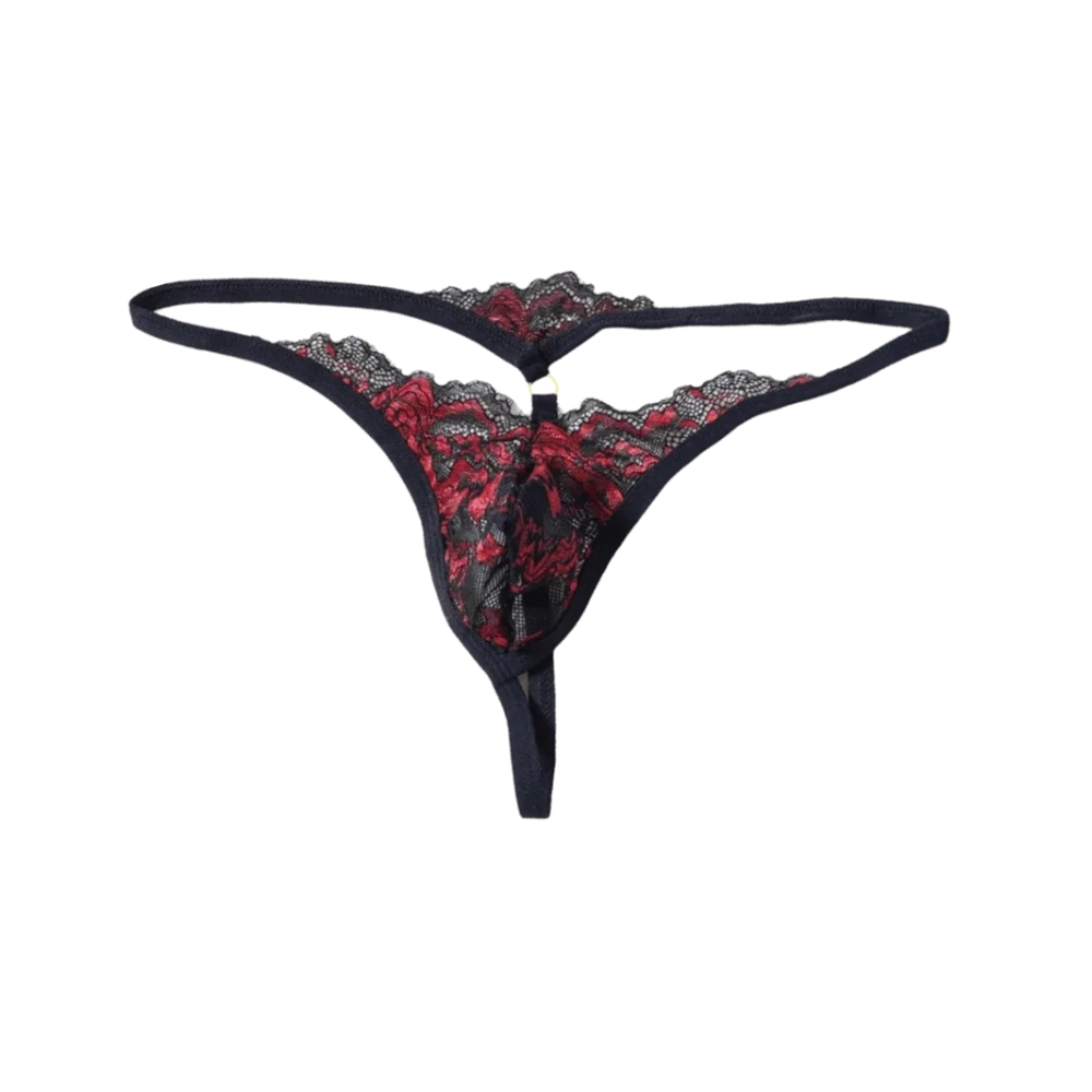 Low Waist Men's Lace Thong Underwear Transparent Mesh Sheer Panties Lingerie Bulge Pouch T-back Briefs Men Lingerie Lover Gift
Low Waist Men's Lace Thong Underwear Transparent Mesh Sheer Panties Lingerie Bulge Pouch T-back Briefs Men Lingerie Lover Gift