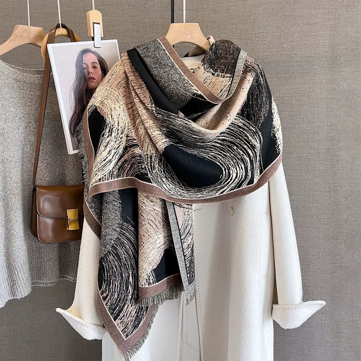 2025 NEW Brand Women Two-Sided Print Scarf Imitation Cashmere Soft Warm Pashmina Shawl Winter Coldproof Windproof Blanket Scarf
2025 NEW Brand Women Two-Sided Print Scarf Imitation Cashmere Soft Warm Pashmina Shawl Winter Coldproof Windproof Blanket Scarf