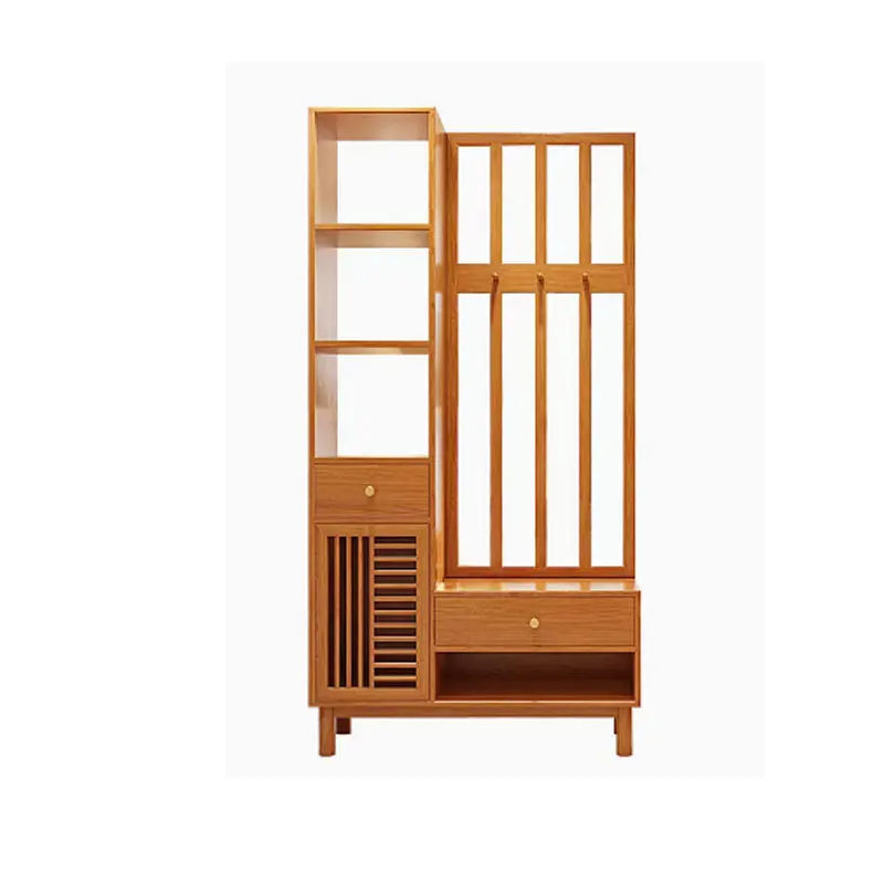 Nordic all solid wood cherry wood Japanese-style door coat rack integrated against the wall, living room entrance
Nordic all solid wood cherry wood Japanese-style door coat rack integrated against the wall, living room entrance
