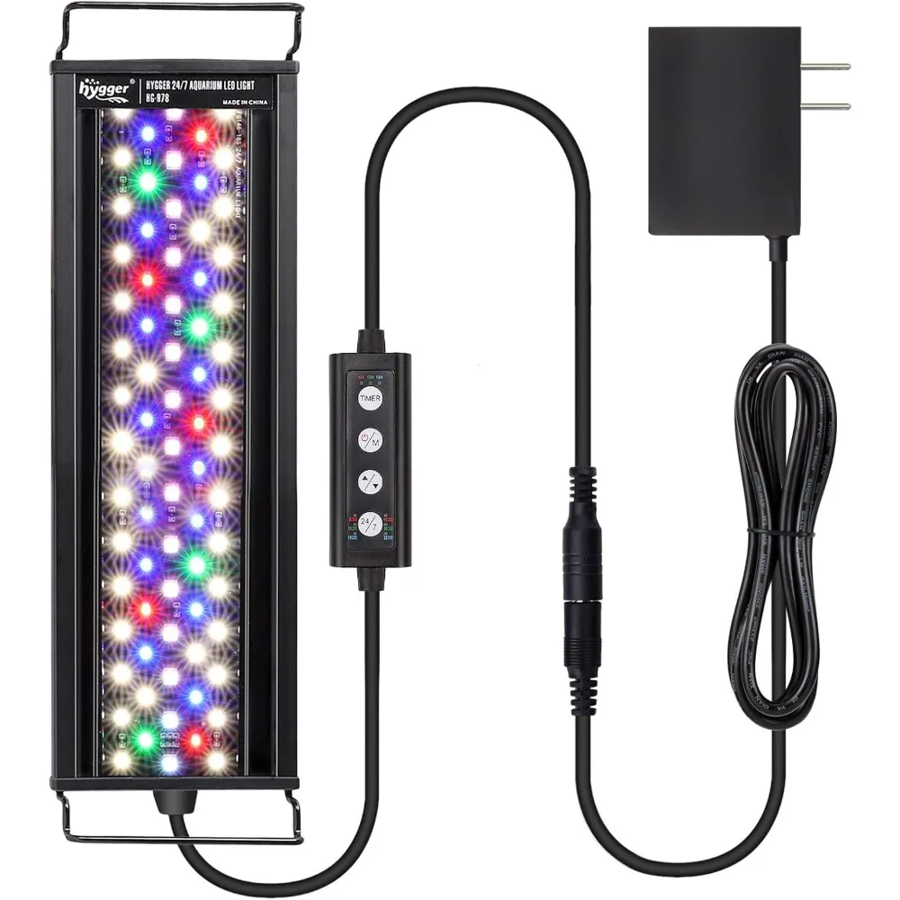 hygger 36W 24/7 Lighting Aquarium LED Light, Sunrise-Daylight-Moonlight Mode and DIY Mode, Adjustable Timer Adjustable Brightnes
hygger 36W 24/7 Lighting Aquarium LED Light, Sunrise-Daylight-Moonlight Mode and DIY Mode, Adjustable Timer Adjustable Brightnes