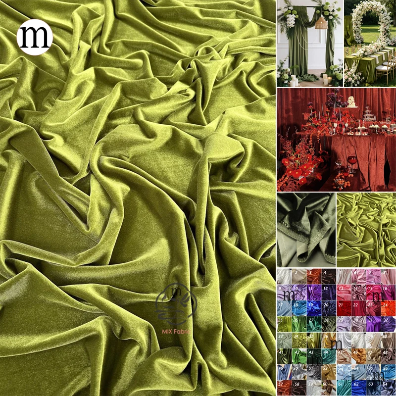 Olive Green Blue Velvet Fabric Luxe Heavyweight for Formal Dresses Wedding Backdrops DIY Home Decor Curtains Premium Material
Olive Green Blue Velvet Fabric Luxe Heavyweight for Formal Dresses Wedding Backdrops DIY Home Decor Curtains Premium Material
