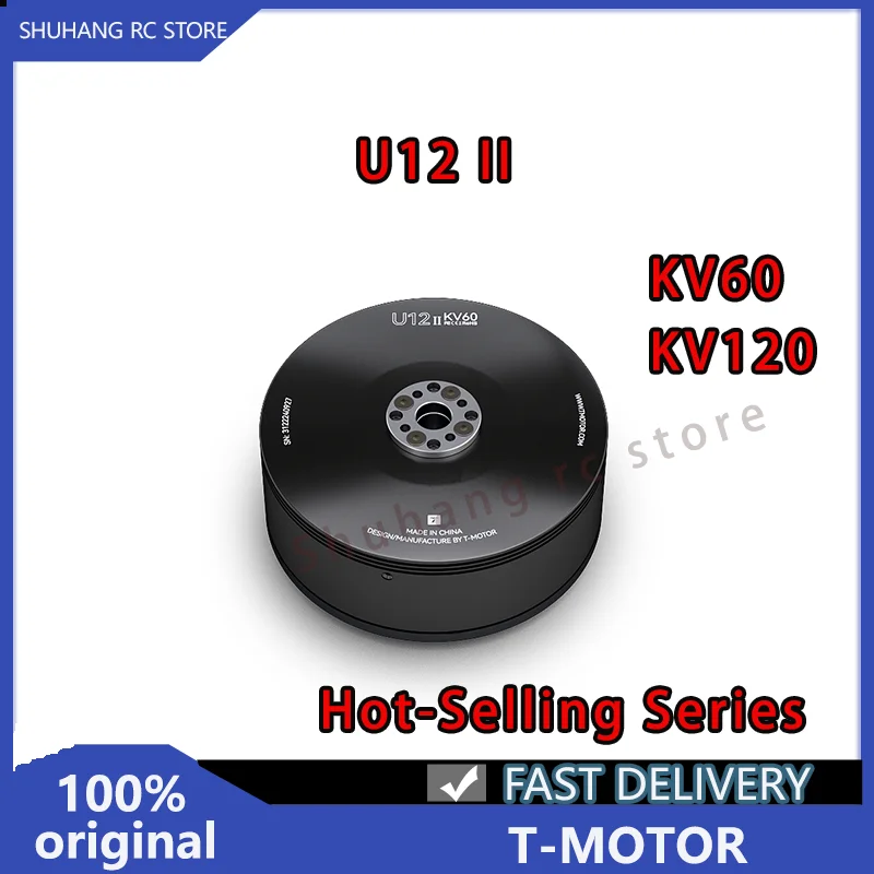 T-MOTOR U12 II KV60 KV120 U Efficiency Type Outrunner Brushless Motor Max Thrust 20.4kg Long Life Time for Dc Heavy Lift Drone
T-MOTOR U12 II KV60 KV120 U Efficiency Type Outrunner Brushless Motor Max Thrust 20.4kg Long Life Time for Dc Heavy Lift Drone