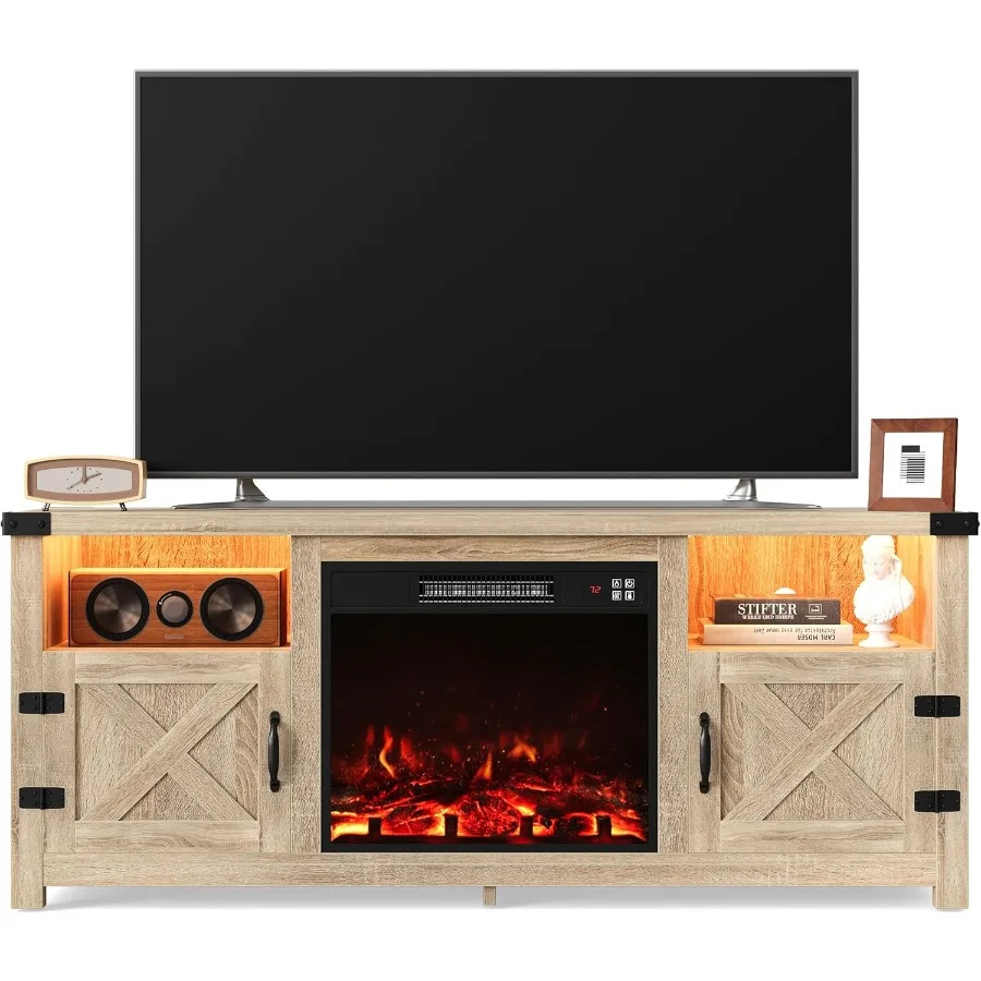 Современный светодиодный развлекательный центр со встроенным камином и шкафами для хранения. 2 открытых полки для гостиной. Подставка под телевизор. Идеально подходит для
Современный светодиодный развлекательный центр со встроенным камином и шкафами для хранения. 2 открытых полки для гостиной. Подставка под телевизор. Идеально подходит для