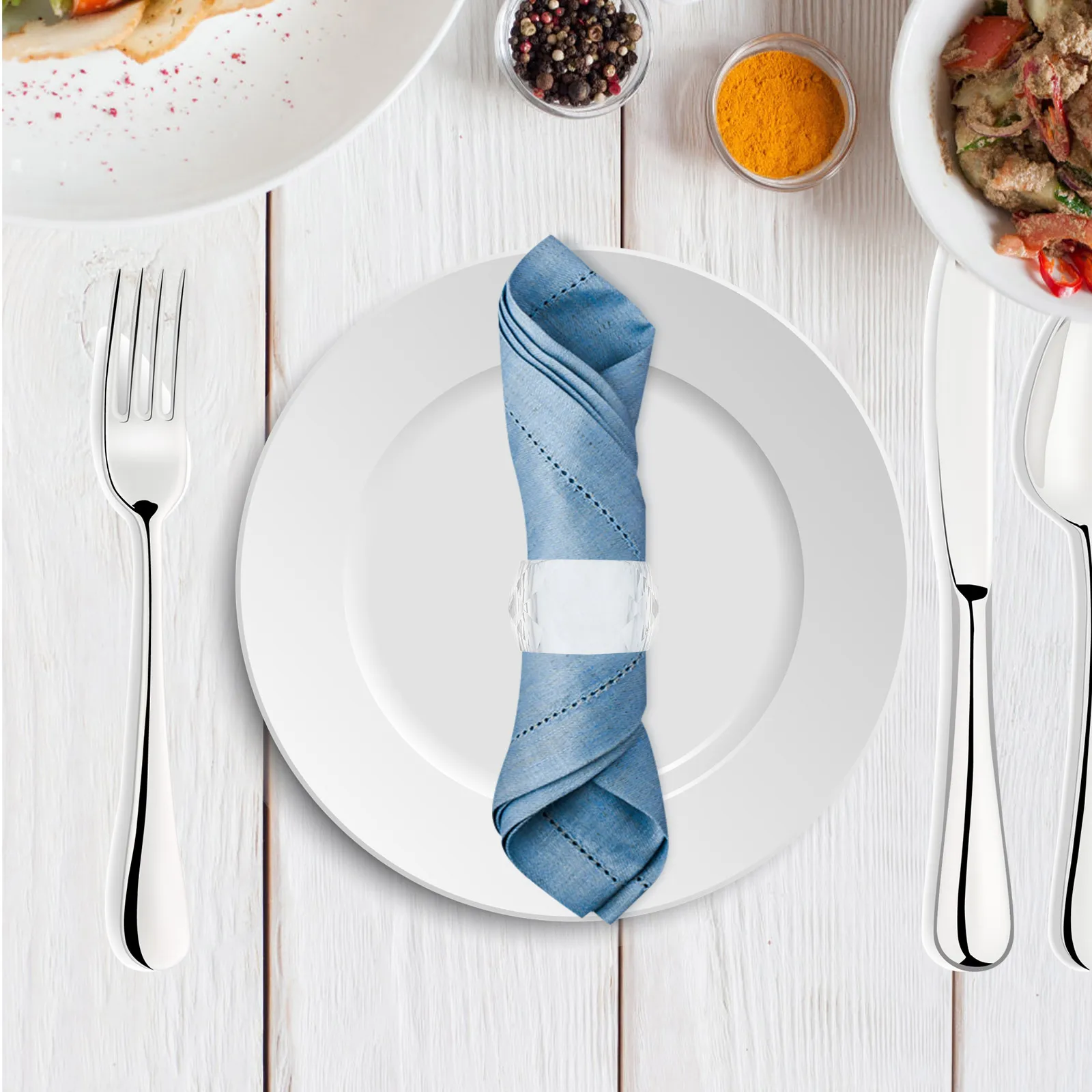 2Pcs Clear Napkin Rings Crystal Transparent Holder for Table Decor Dining Elegant Serviette Band Set Christmas Reception Spring
2Pcs Clear Napkin Rings Crystal Transparent Holder for Table Decor Dining Elegant Serviette Band Set Christmas Reception Spring