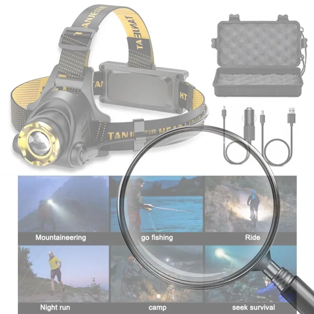 Сверхъяркий светодиодный налобный фонарь USB DC 1200 мАч, портативный, водонепроницаемый, с регулируемым углом наклона, для кемпинга, походов, рыбалки, езды на велосипеде
Сверхъяркий светодиодный налобный фонарь USB DC 1200 мАч, портативный, водонепроницаемый, с регулируемым углом наклона, для кемпинга, походов, рыбалки, езды на велосипеде