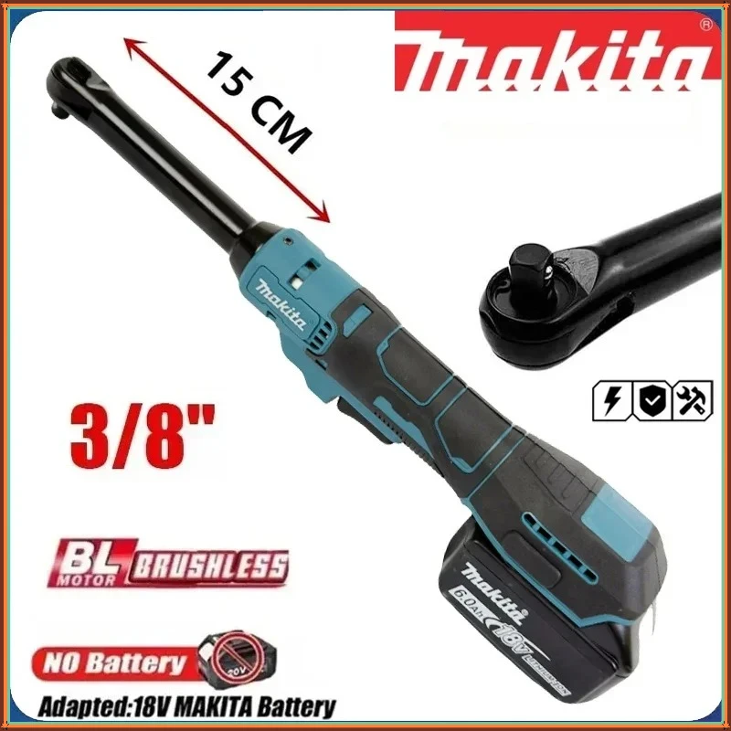 Makita Electric Ratchet Wrench Upgraded Extended Head Removal Screw Nut 220N.m 3/8" Cordless Driver Power Tools For 18V Battery
Makita Electric Ratchet Wrench Upgraded Extended Head Removal Screw Nut 220N.m 3/8" Cordless Driver Power Tools For 18V Battery
