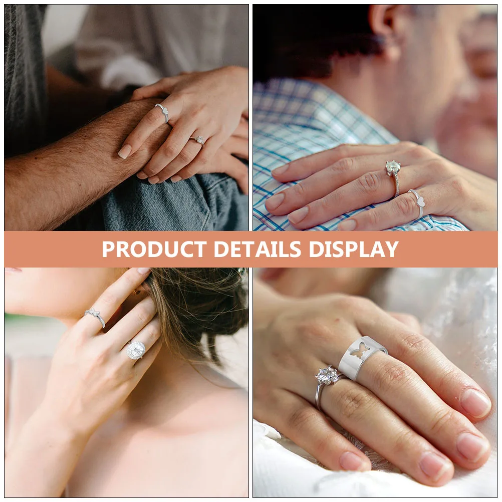 Couple Rings Romantic Copper Decorations Smooth Comfortable Valentine's Day Gifts Wedding Finger Jewelries
Couple Rings Romantic Copper Decorations Smooth Comfortable Valentine's Day Gifts Wedding Finger Jewelries