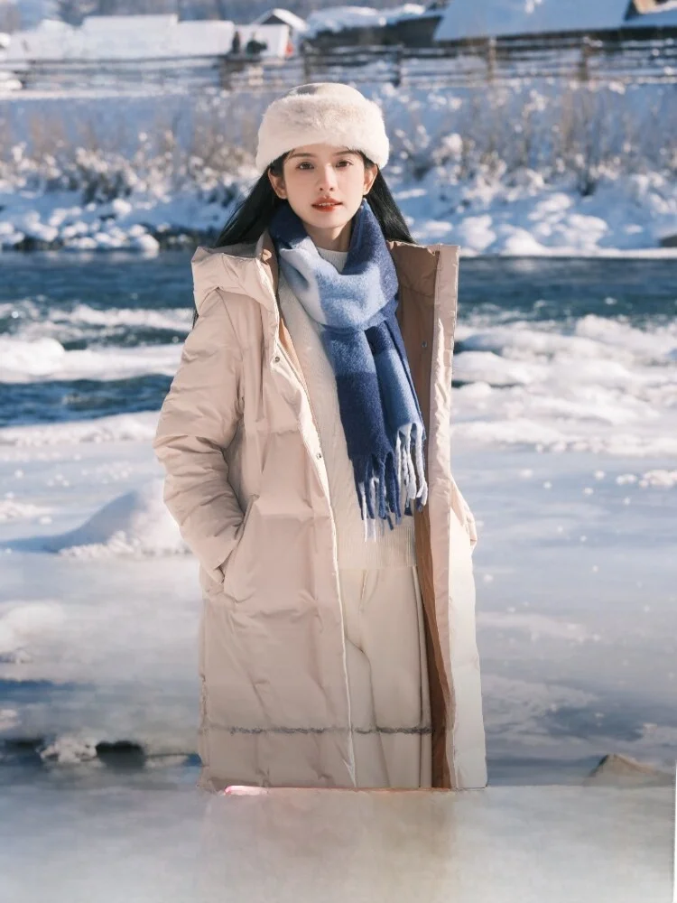 Bosideng 90 down Goose Long Hooded Women's Puffer Jacket Slim Fit Warm Outerwear Winter Coat Polyester Fiber Zipper Closure
Bosideng 90 down Goose Long Hooded Women's Puffer Jacket Slim Fit Warm Outerwear Winter Coat Polyester Fiber Zipper Closure
